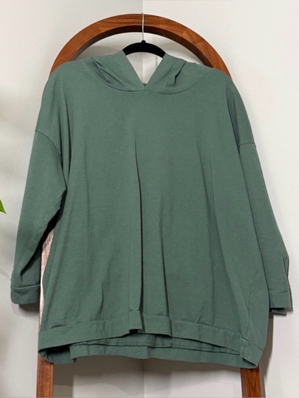 Bryn Walker XS Green Oversized 100% Cotton Hoodie USA Made
